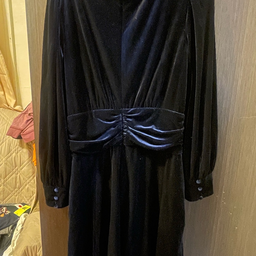 Vince Camuto Blue Velvet Dress - Picture 2 of 3